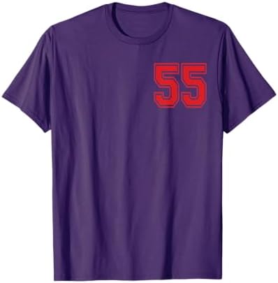 Amazon.com: Number 55 in Red T-Shirt : Clothing, Shoes & Jewelry